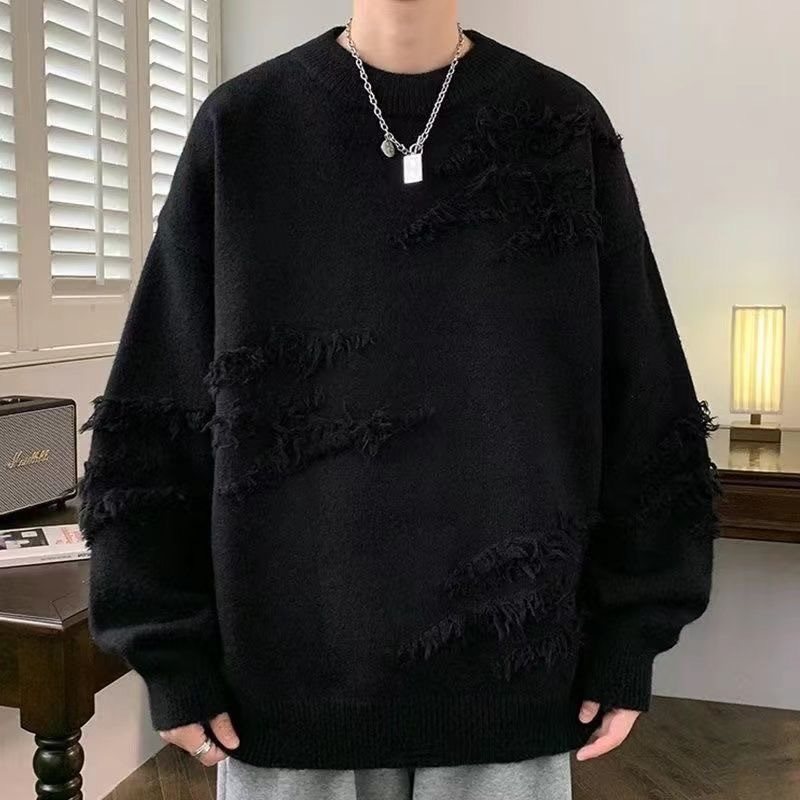 Knitted demi-season sweater