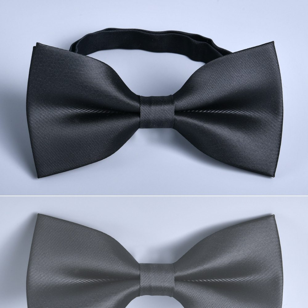 18g Weight Tie Classification Polyester Material Solid Color, Bow Knot Pattern All Seasons Season Men's Gender Elegant Style Elegant Solid Color Bow Knot Polyester Men's Tie 2