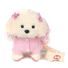 儿童电动毛绒玩具狗会走路叫唱歌机器狗学舌的仿真泰迪小狗男女孩