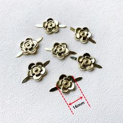 Fashion and Apparel Metal Accessory Alloy Petal Signage Insert Metal Five-Petal Flower Signage DIY Handmade Accessories
