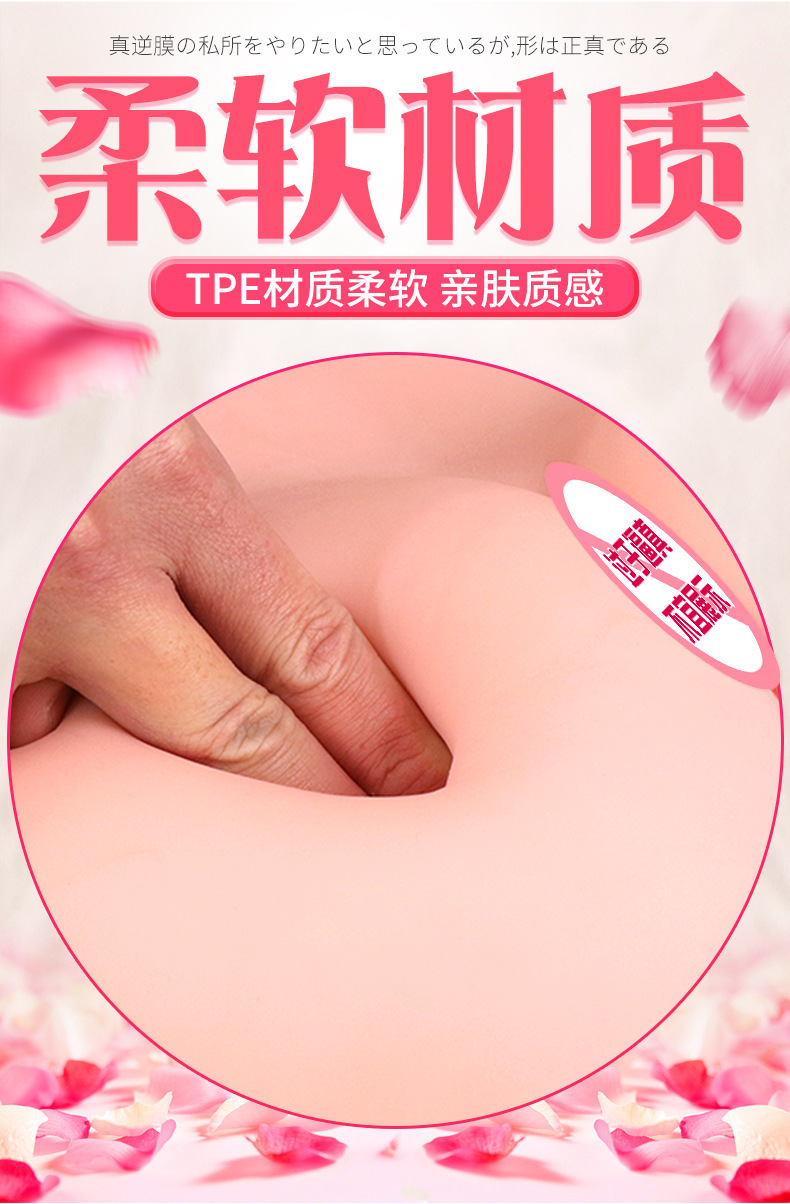 Jiuai Half-Body Masturbator Mold, Realistic Soft Silicone Vaginal and Anal Entry — detail image 3
