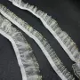 金边荷叶边双层手工织带