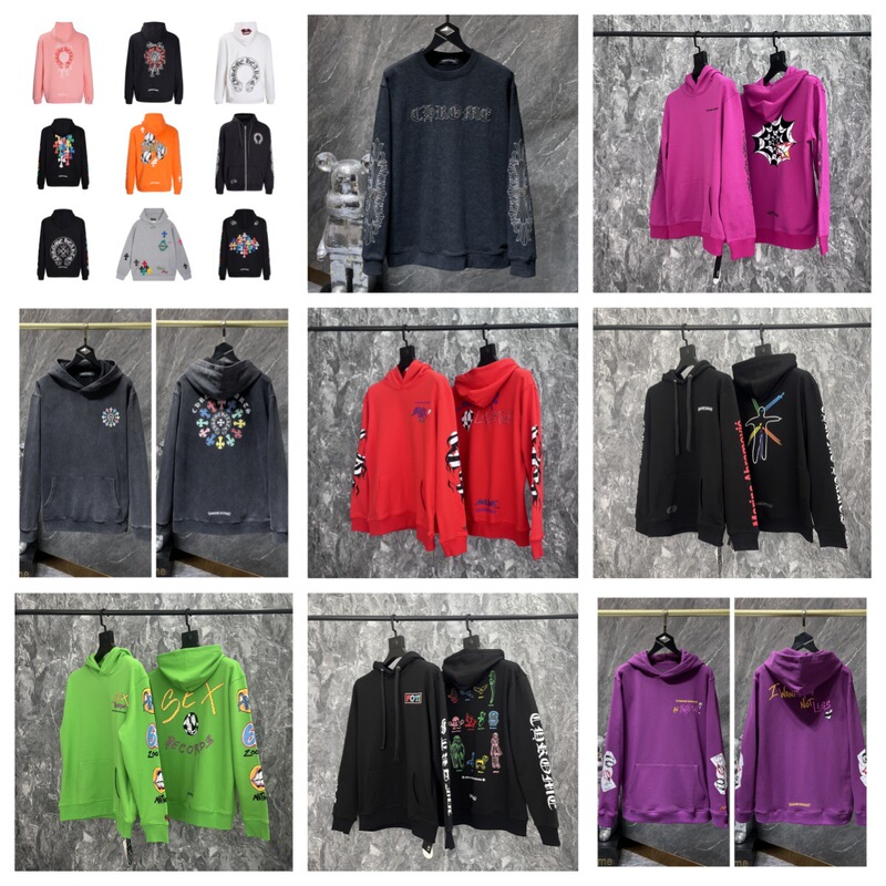 Foreign Trade Trendy Brand Pure Cotton Terry Loose Casual Hooded Sweatshirt Ready for Sale