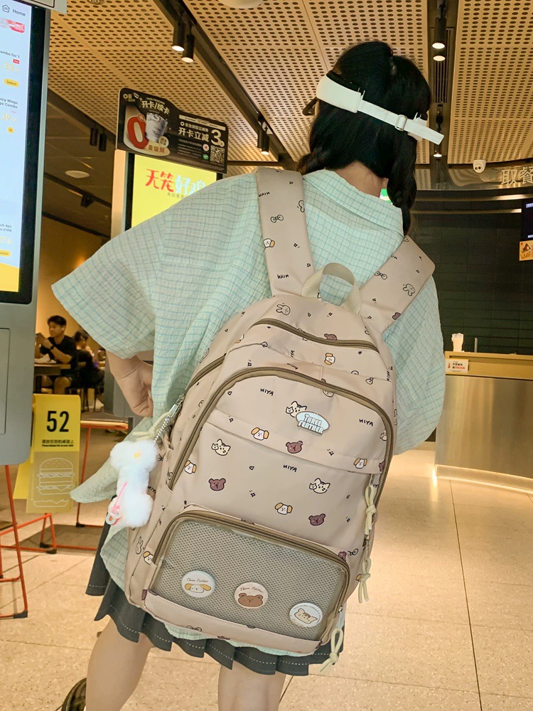 Fresh cute small bag, school bag, shoulder bag, capacious backpack