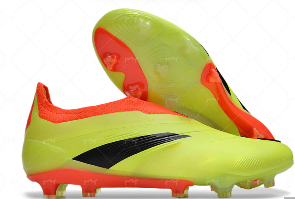 Zapatos de fútbol FG de caña alta, muy vendidos en el extranjero, completamente tejidos con cordones, un par disponible para la venta, buscamos agentes.