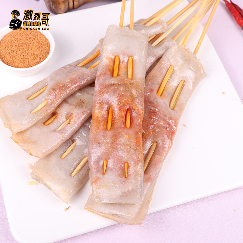 ��֭��Ƥ����ɫ�տ�ʳ��5֧ ������ը�ᶹ��ζ������Ʒ��ʳ��Ƥ