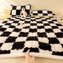 北极绒床垫加绒牛奶绒床褥子卧室宿舍秋冬保暖珊瑚绒夹棉床护垫