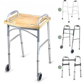 竹制可折叠餐盘 工厂定制老人使用盛放熟食和电脑办公置物架