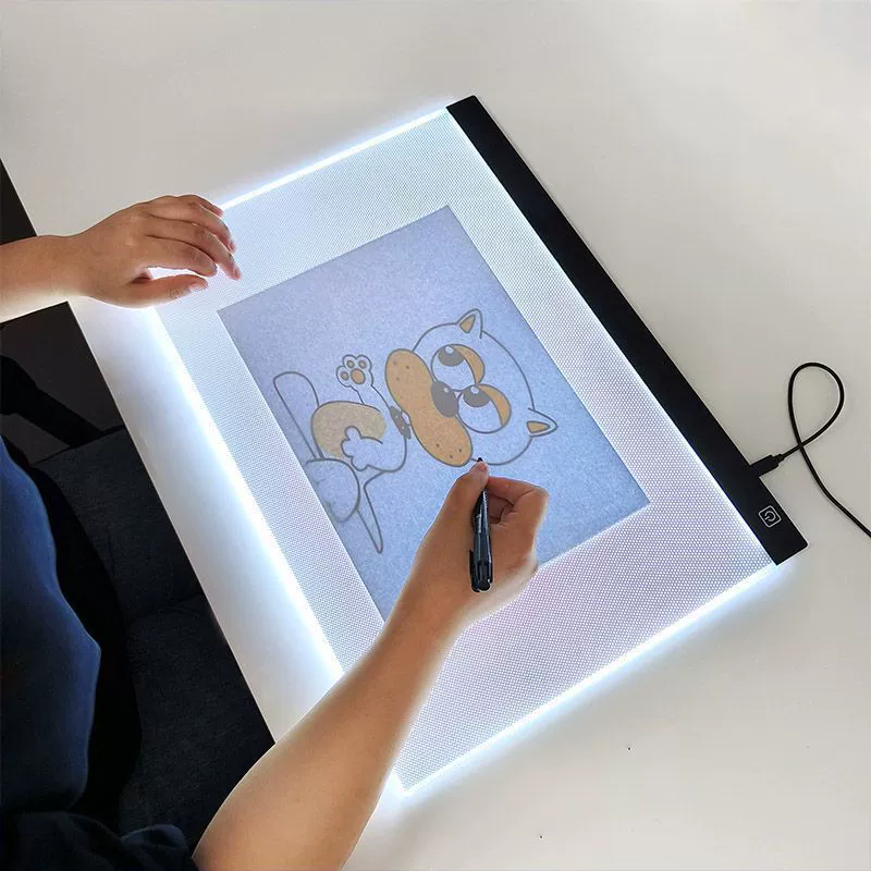 Копировальная доска формата А3 для практики каллиграфии, копировальный стол D, полупрозрачная профессиональная доска для рисования, прозрачная доска для рисования аниме формата А4 А2.