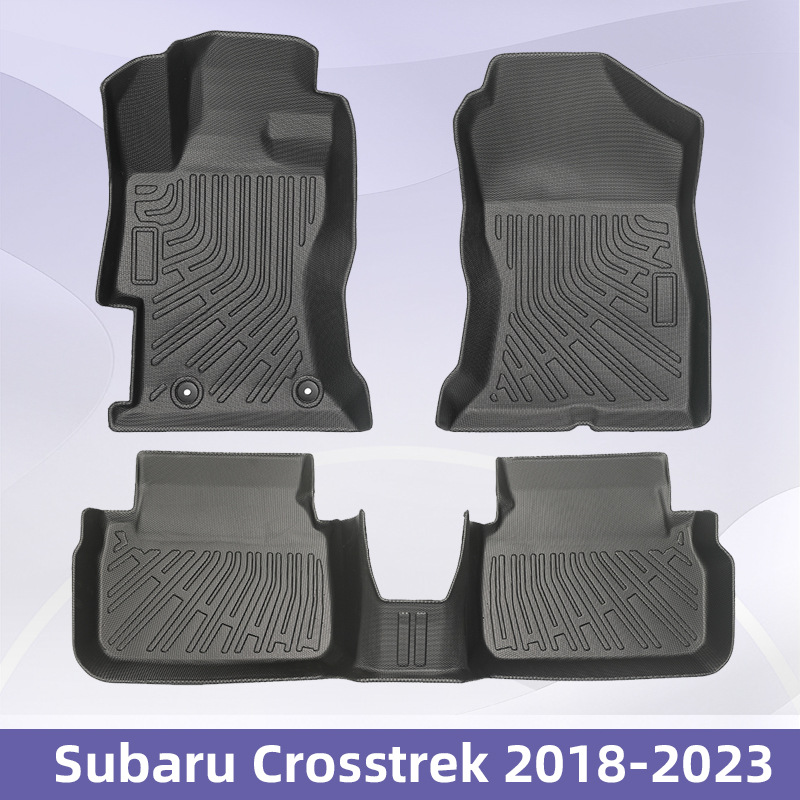 Para Subaru Crosstrek 2018 - 2023 TPE Foot Pads 3D All Weather Material Backpack Pads