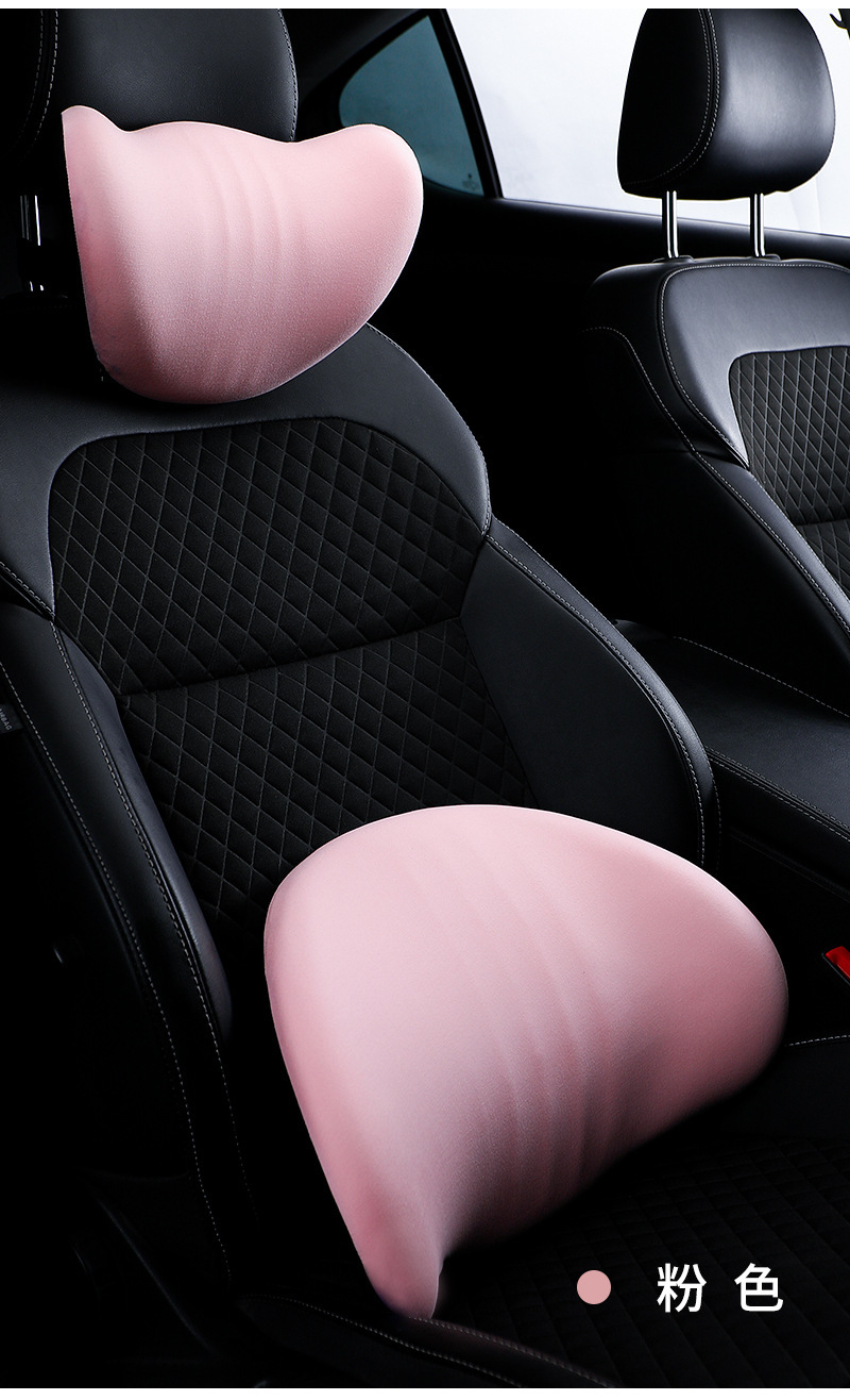 Car Driver's Seat Lumbar Support Pillow Memory Foam Car Backrest Cushion Slow Rebound Coccyx Pressure Relief Support Lumbar Support