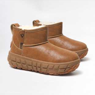 Short-Tube Fleece-Lined Northeast Thick-Soled 2025 New Cotton Boots Popular Anti-Ski Boots Female Internet Celebrity Thickeneded Winter Outdoor