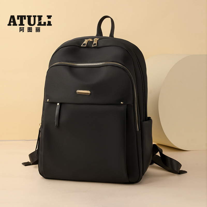 Backpack Women's Trendy 2025 New Korean Style Casual Oxford Cloth Bag Backpack Women's Canvas Schoolbag Trendy