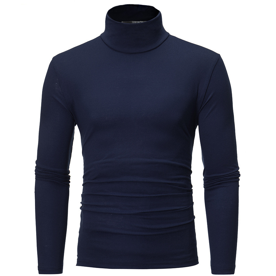 Heren t-shirt met col slim fit voor herfst en voorjaar_voghion.com