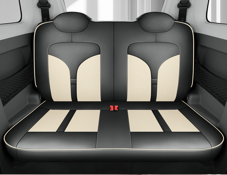 New Car Special Cartoon Cute Blue Powder Know Bean Rainbow Girl Full Leather Car Cushion for Four Seasons