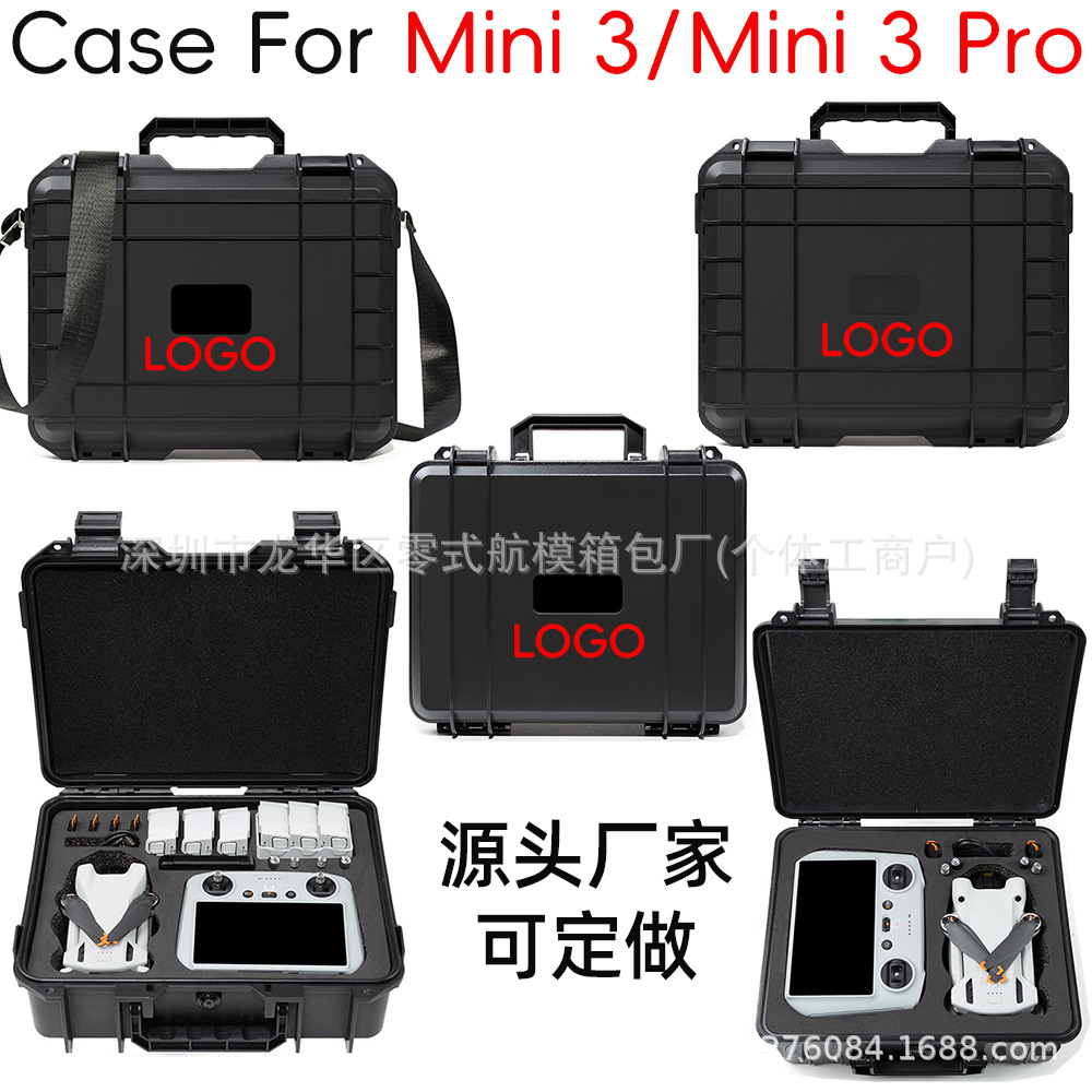 Adecuado para DJI Mini 3/3pro caja a prueba de explosiones dji mini 4 pro bolso tipo cartera caja de almacenamiento