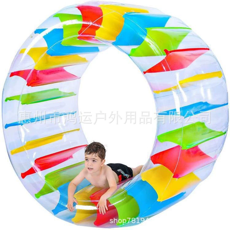 В наличии надувной ролик из ПВХ, утолщенный надувной цветной ролик, разные размеры, для игр с водой на открытом воздухе, красочный водный ролик