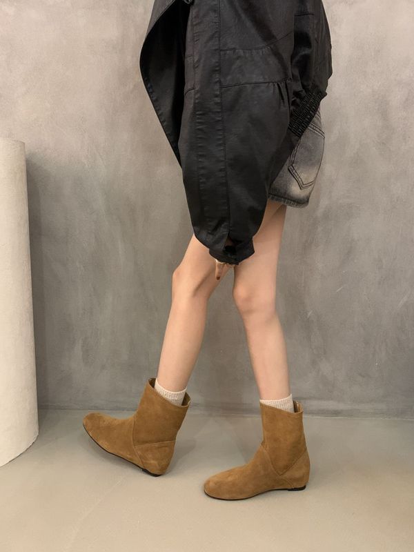 小个子增高勃肯短靴女靴子秋夏新款百搭洋气时尚西部靴堆堆靴女靴|undefined