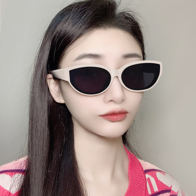 欧美猫眼太阳镜 凹造型男女网红同款偏光墨镜 防紫外线太阳眼镜
