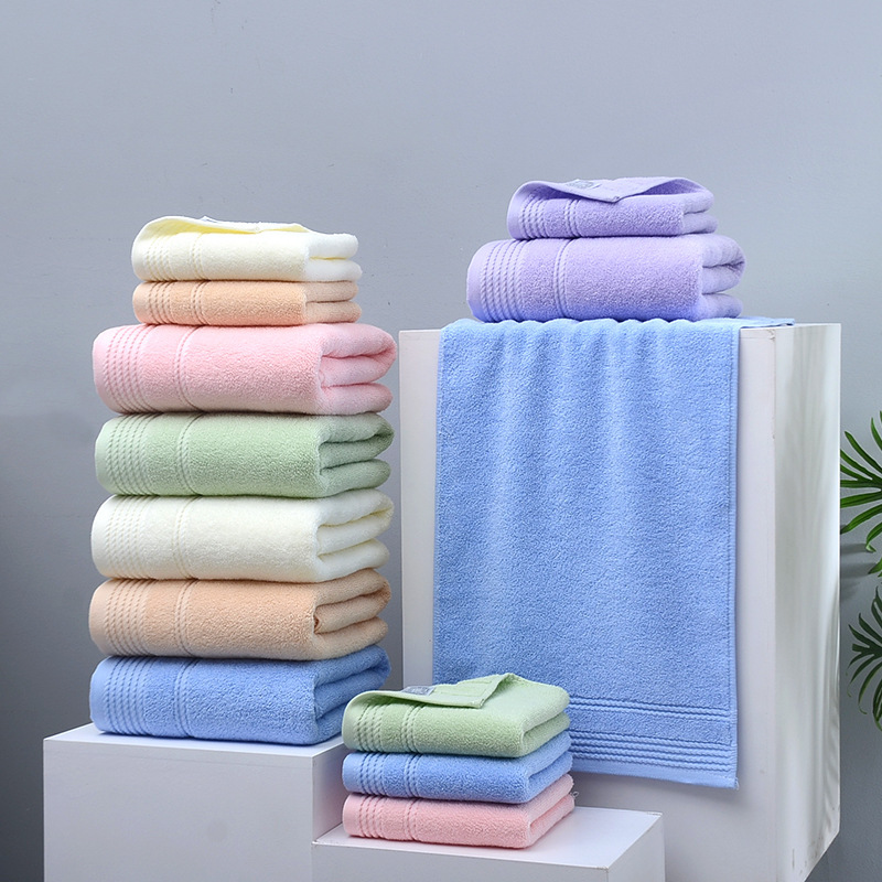 Household Couple Men's and Women's Towel Absorbent Soft Face Towel Promotional Wholesale Cross-border Cotton Bath Towel Absorbent Thickened