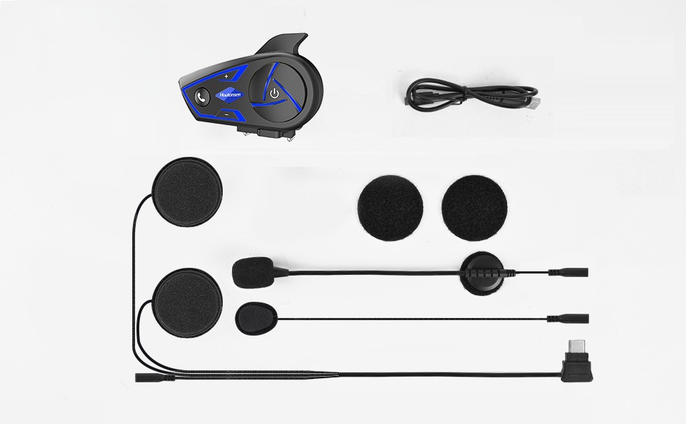 S3 Motorcycle Helmet Bluetooth Headset Wireless for Riding