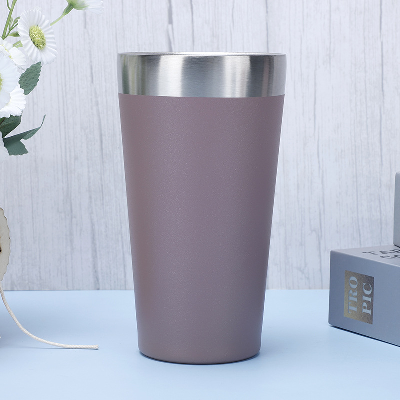 Suministro directo de fábrica al aire libre portátil taza de coche taza de cerveza 304 de acero inoxidable taza de vacío taza de café de doble capa de vacío
