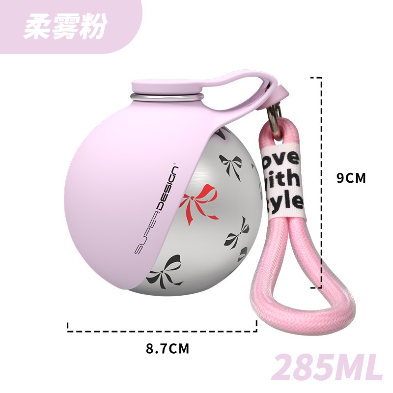 Amazon nuevo 304 hervidor de acero inoxidable redondo fuera de la taza de agua gancho de cuerda plegable de silicona al aire libre tazón de perro