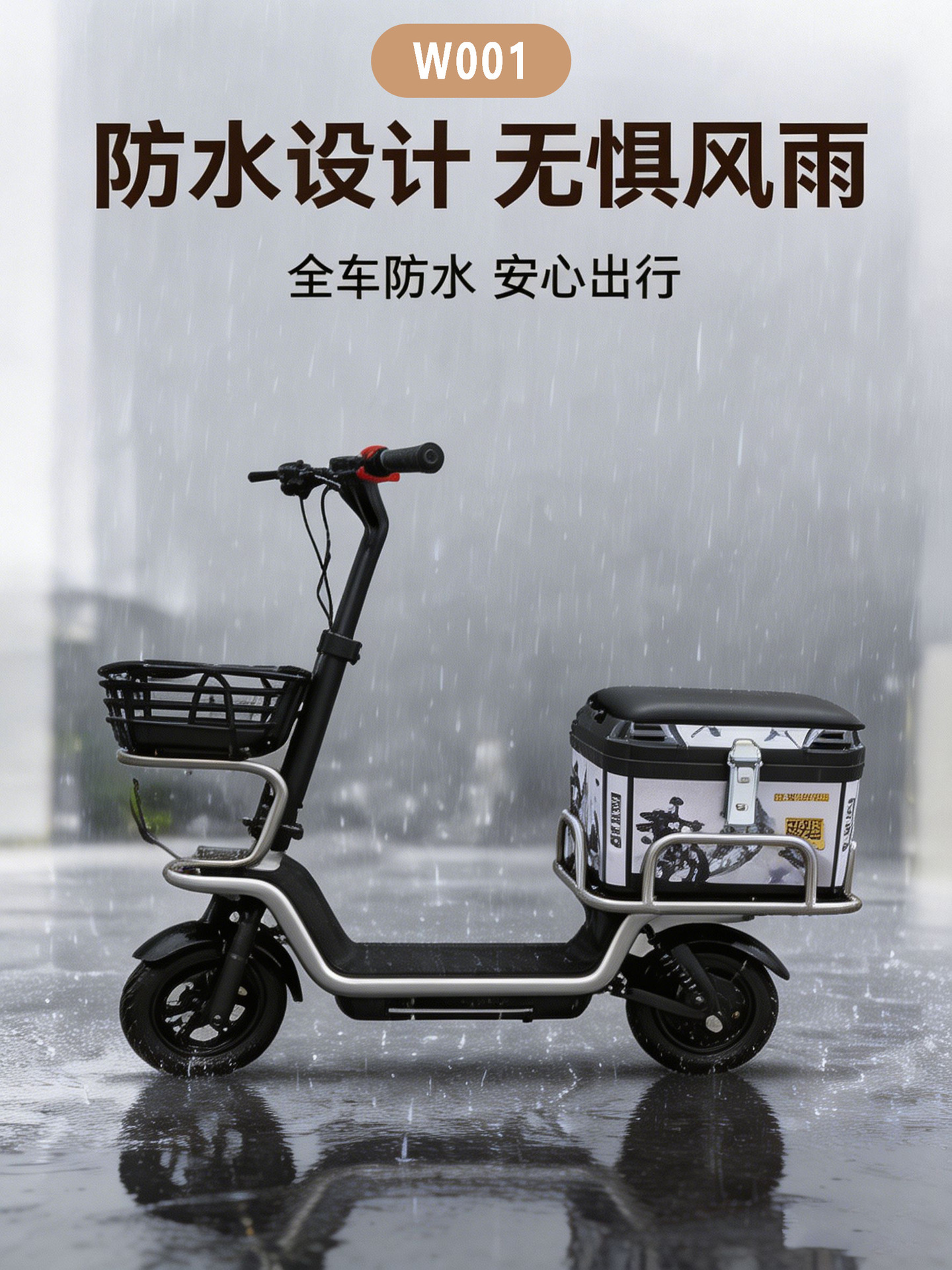 Wholesale Factory Delivery Tool: Foldable Long-Lasting Electric Scooter for Commuting and Delivery