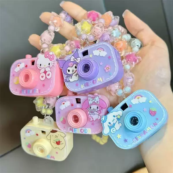 Accessories Luminous Necklace Bracelet Princess Cute Melody Culomi Children's Day Gift Projection Camera Toy Girl