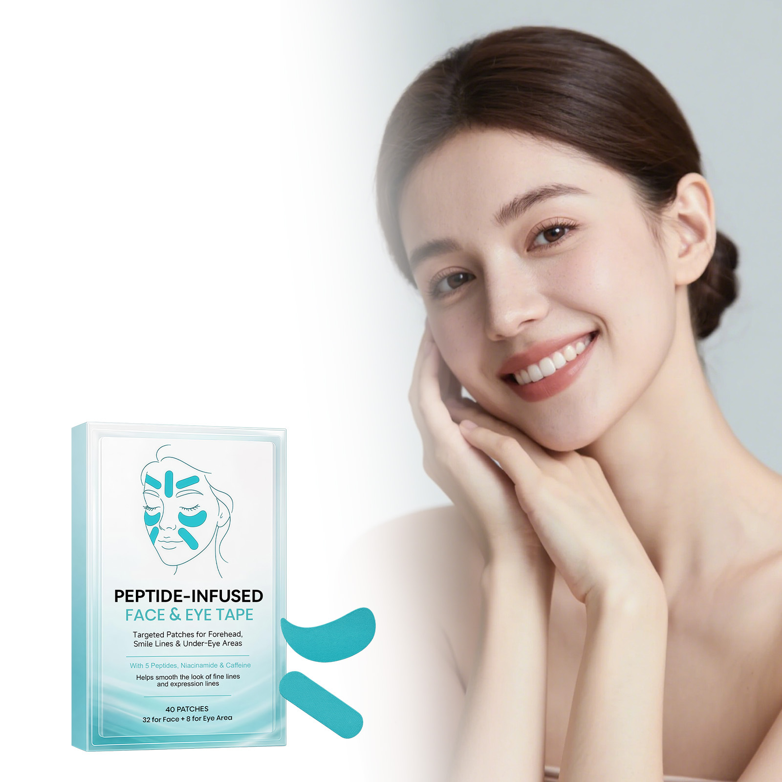 Facial Care Patches Are Lightweight, Comfortable, and Naturally Adhere to the Facial Contours, Providing Delicate Skin Care for Daily Use