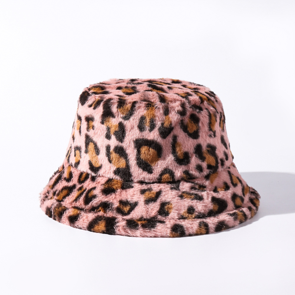 Unisex Streetwear Leopard Flat Eaves Bucket Hat display picture 5