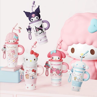 凯蒂猫保温杯女2026新款高颜值新年生日礼物hellokitty吸管水杯子