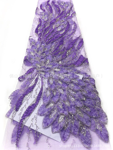 Nueva industria pesada tridimensional tela de encaje moda lindos cosplay flores de hadas vestido tela image 9