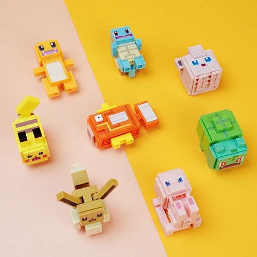 Pokémon Adventures Enlightenment Building Blocks 73011-13 Blind Box Assembly Toy Pikachu Figure Children's Gift