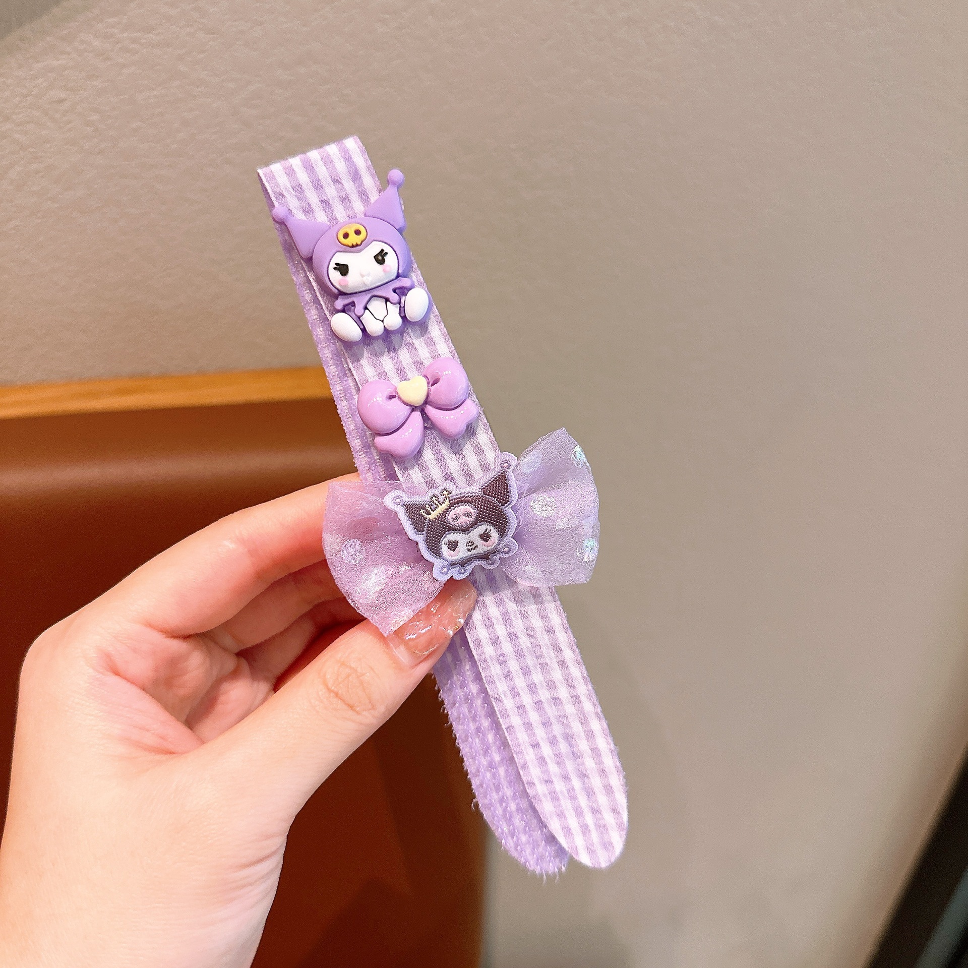 Los niños coreanos publican pegatinas mágicas de color caramelo de dibujos animados lindo y simple acabado de cabello roto artefacto Velcro de frutas