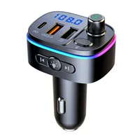 T65 Автомобильный Bluetooth громкой связи fm-передатчик PD/QC3.0 USB быстрая зарядка автомобиля mp3