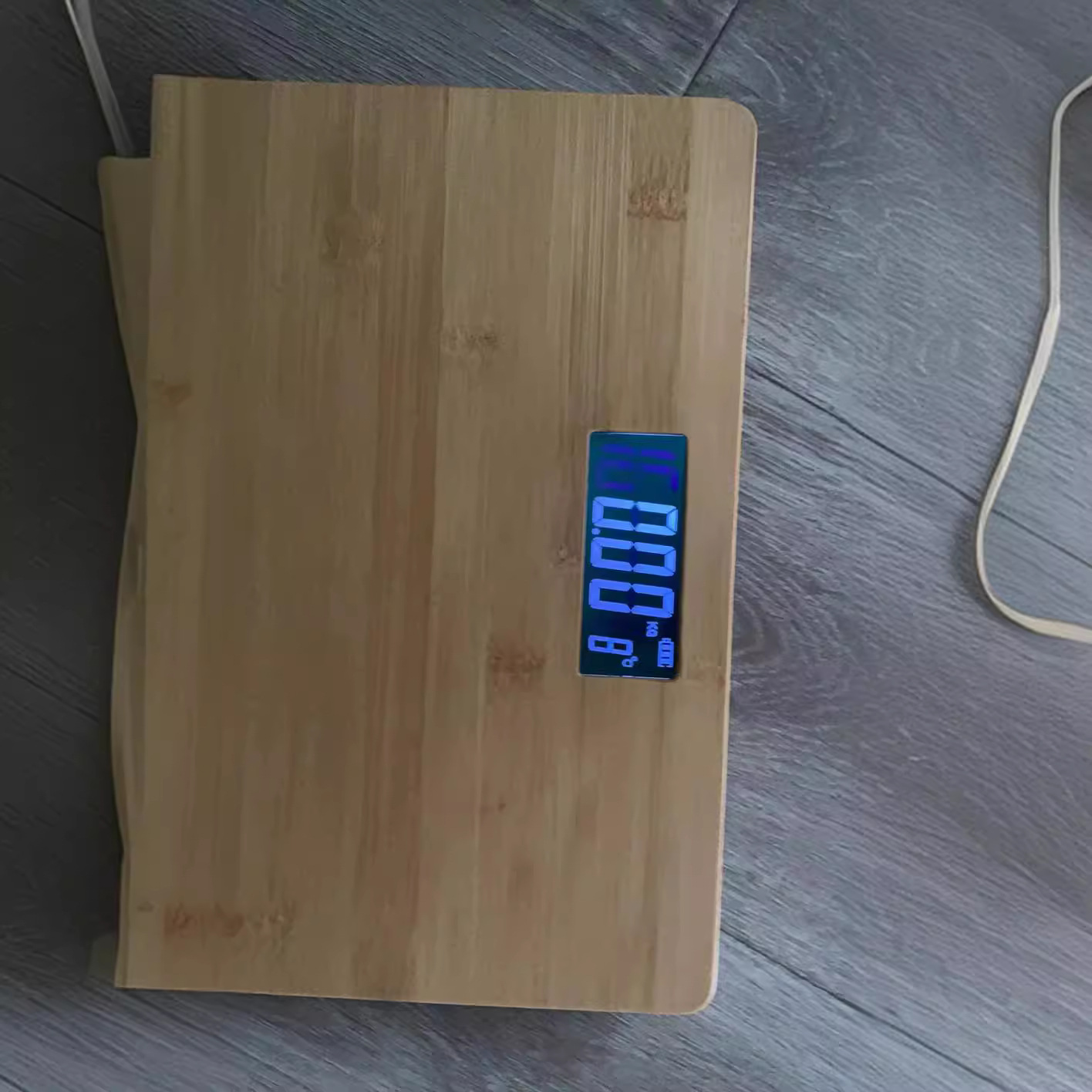 Escala electrónica de peso corporal, escala de peso corporal, escala de bambú, escala de tablero de bambú