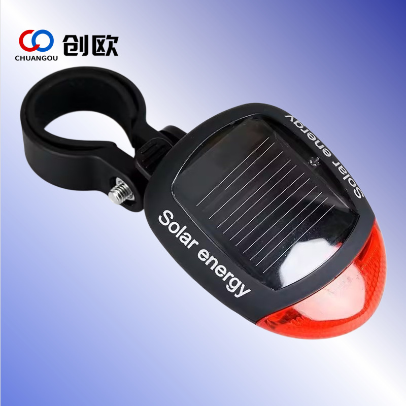 Luz trasera para bicicleta, luz trasera de advertencia solar para bicicleta de montaña, luz decorativa para ciclismo nocturno, equipo de ciclismo al aire libre