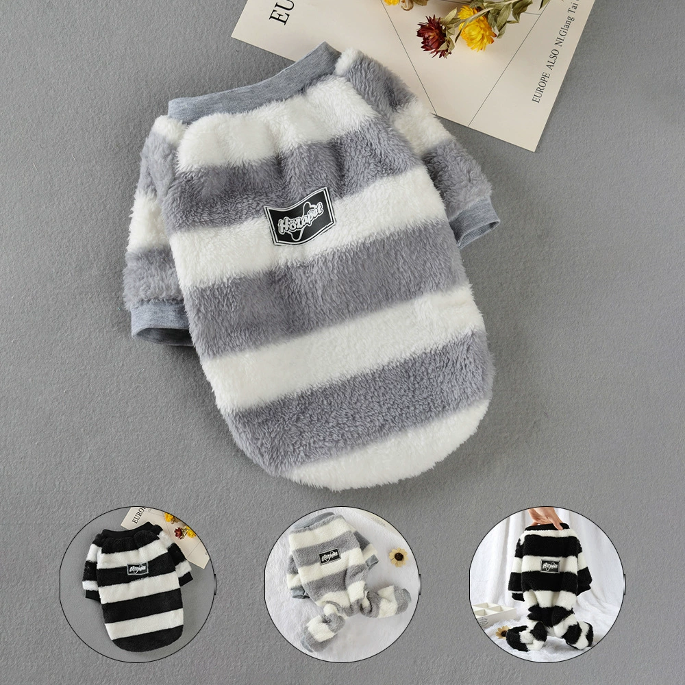 Тонкий свитер в полоску для собак, для весны и лета, для маленьких собак и щенков, одежда для французских бульдогов на осень и зиму.