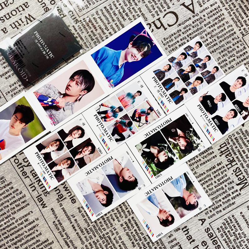 Wang Yibo merchandise Korean-style Instagram Polaroid small card Lomo card high-definition photo support message bookmark card gift