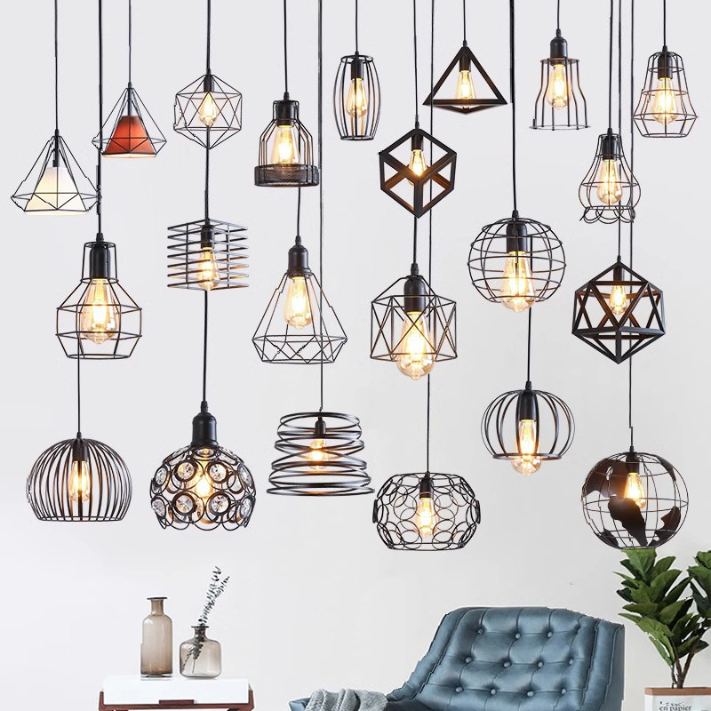 Modern Minimalist Corridor Chandelier American Industrial Style Retro Hot Pot Clothing Store Hall Aisle Bar Restaurant Light