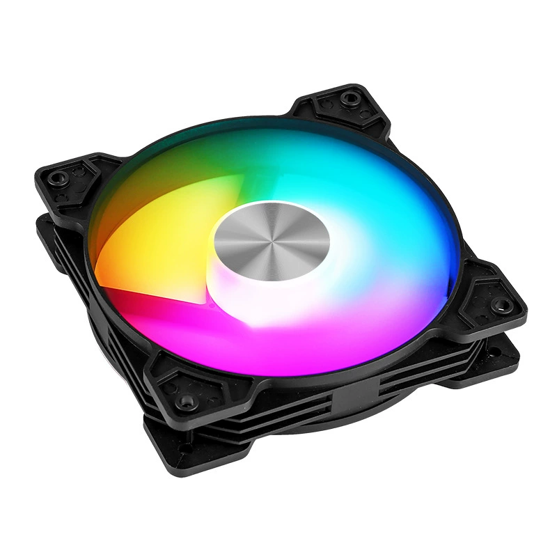 Кейс-вентилятор Фантом III (узор CD), 120×120×25 мм, подсветка RGB, IDE 4-пин, 1200 об/мин