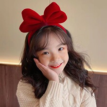 喜庆红色蝴蝶结发箍卡通可爱头箍新年发饰头饰丑萌一条大香蕉搞怪