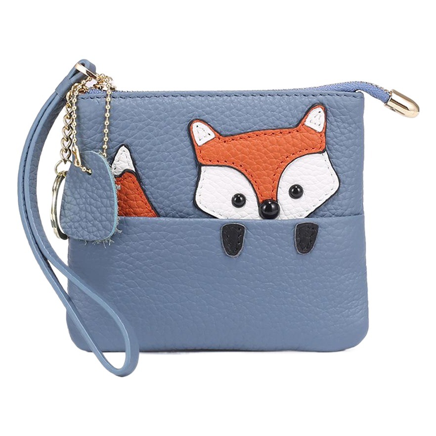 El Comercio exterior monedero de la moneda de las mujeres lindo mini cremallera de cuero pequeña cartera ultra-delgada creativa Moneda de dibujos animados bolsa llavero