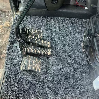 Three-Wheeler and Four-Wheeler Vehicle Custom-Cut Wire Loop Floor Mats, Pvc Washable Non-Slip and Dirt-Resistant Wire Loop Foot Mats (Electric vehicle foot mat)