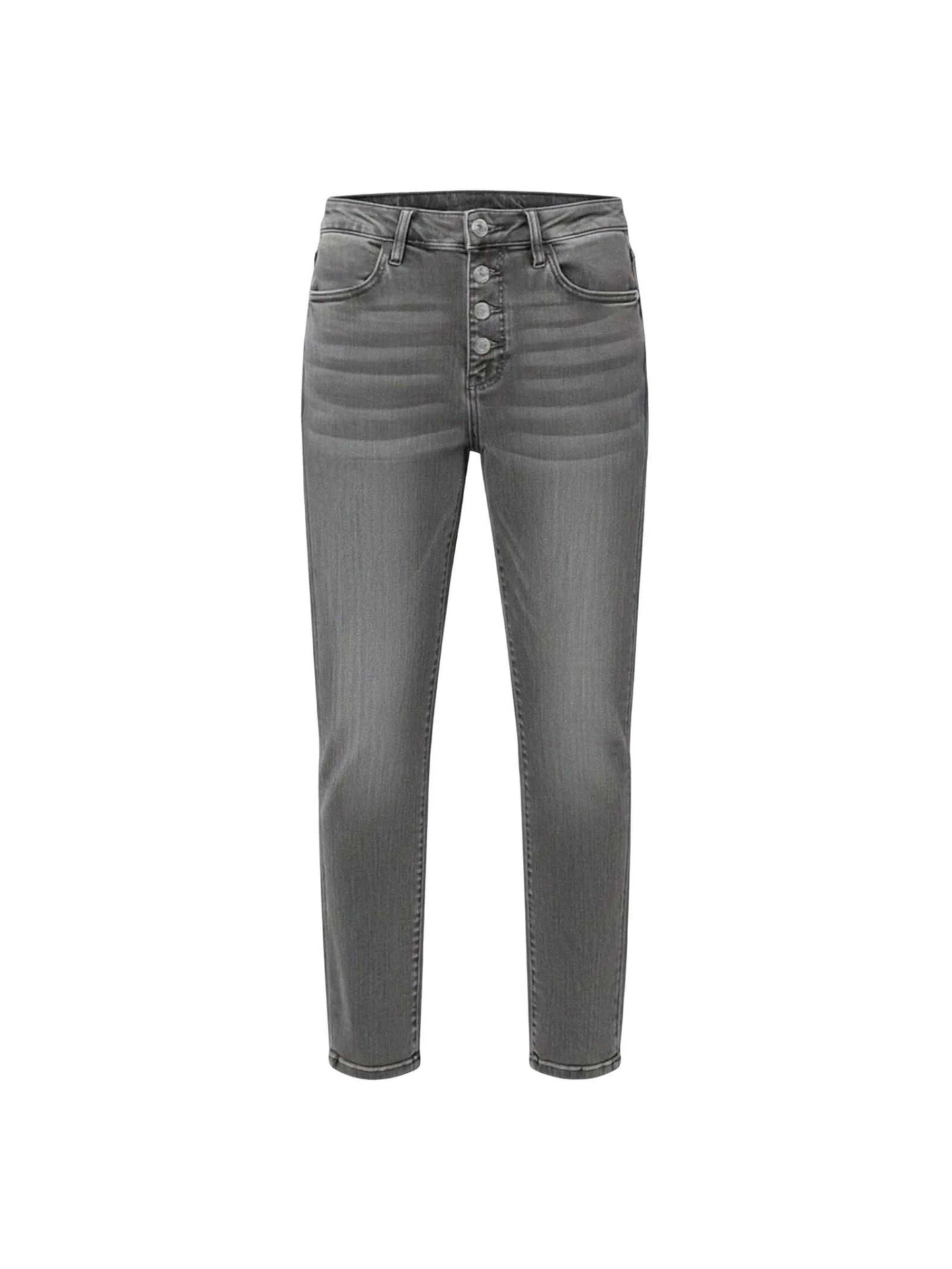Jeans Rectos de Tiro Alto para Mujer, Mezclilla de Algodón, Sin Elasticidad, para Uso Casual