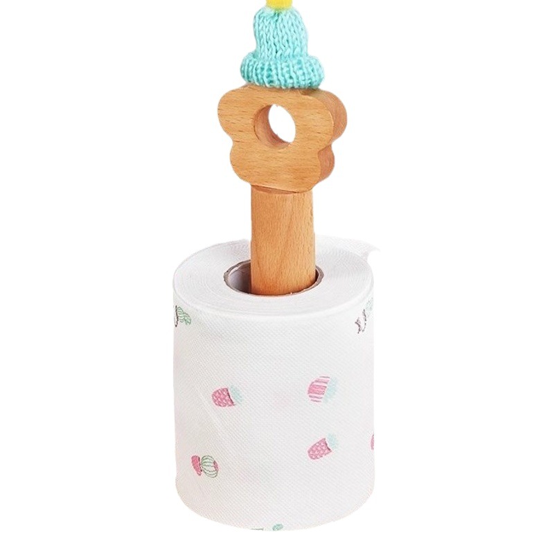 Estante de papel de cocina estante de papel vertical rollo de papel estante ponche-libre desechable perezoso Almacenamiento de trapo rack