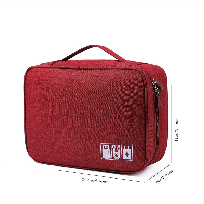 Cargador de cable de datos catiónico bolsa de almacenamiento para teléfono móvil portátil bolsa digital auricular USB bolsa de acabado de gran capacidad