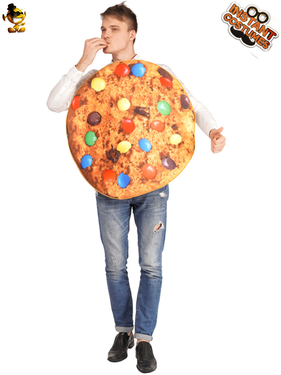 Adulto cookie rendimiento traje Halloween Masquerade Cosplay etapa juego fiesta traje