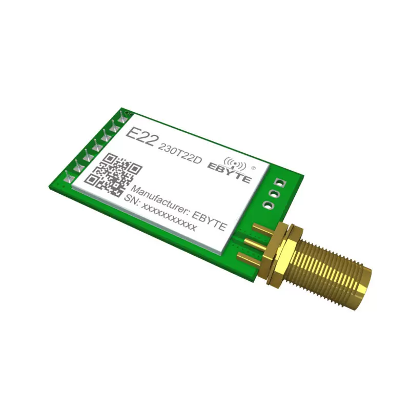 E22-230T22D 是全新一代的 LoRa  SX1262 射频芯片的无线串口模块